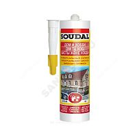 Герметик силиконовый универсальный ДОМ И ХОББИ картридж 280мл черный Soudal